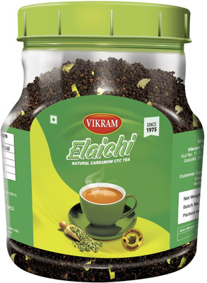 Vikram Elaichi CTC Tea Blended with 100% Natural Ground 500g Cardamom Tea Plastic Bottle(500 g)