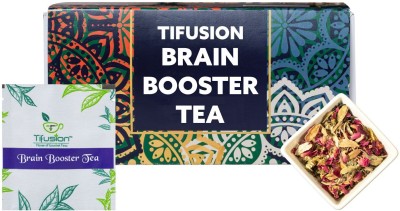 Tifusion Brain Booster Tea for Memory, Clarity, Retention Power Jasmine Herbal Tea Box(20 Bags)