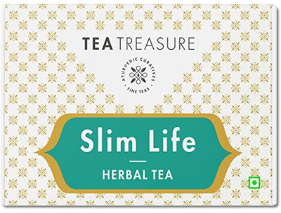 TeaTreasure Slim Life Cinnamon, Ginger, Liquorice Herbal Infusion Tea Box(50 Bags)