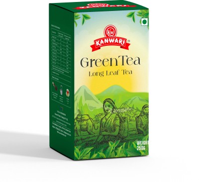 Kanwari Green Tea 250 gm Loose leaf (125 Cups) Whole Long Leaves Green Tea Box(250 g)