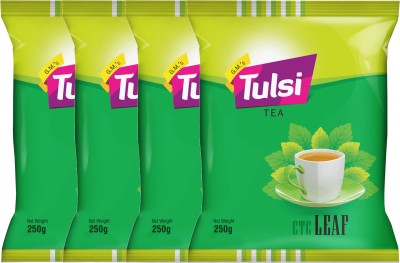 G.M.’S TULSI TEA Tulsi Tea Brokens | CTC Leaf 1kg Black Tea Pouch(4 x 250 g)