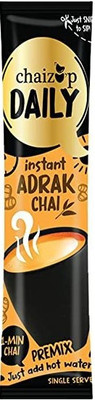chaizup Daily1 Min Adrak Chai - Premix with Ginger - Single Serves Instant Tea Pouch(30 Sachets)