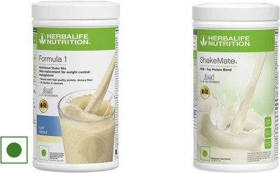 HERBALIFE F 1 KULFI SHAKE AND SHAKE MATE Herbal Tea Plastic Bottle(2 x 0.5 kg)