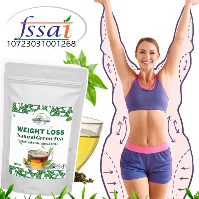 ABHIGAMYAH Weight Loss Tea Antioxidants Rich,Improves Metabolism,Reduce Weight (50GM) Pouch Mint Green Tea Pouch(50 g)