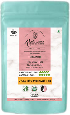 Radhikas Fine Teas and Whatnots DIGESTIVE Mukhwas Tea Mint Tea Blend Vacuum Pack(100 g)