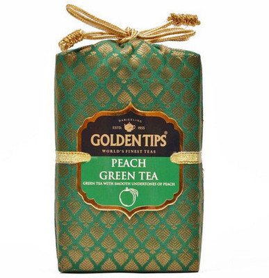 Golden Tips Brocade Bag Peach Green Tea Pouch(200 g)