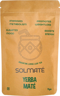 Solmate Solmaté Yerba Maté Loose Leaf For Weight Loss, Metabolism and Energy Boost Mate Tea Pouch(75 g)