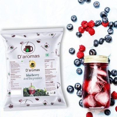 D'aromas Blueberry Ice Tea Premix 9.5kg, Instant & Refreshing Summer Drink, Blueberry Iced Tea Pouch(9.5 kg)