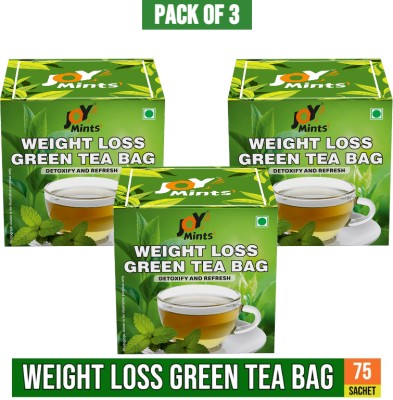 joy mints Green Tea for weight loss with Premium tea leaves Green Tea Bags Box Assorted Green Tea Box(3 x 100 g)