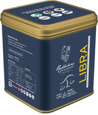 Radhikas Fine Teas and Whatnots Libra Vanilla Chai - Tea for the Egalitarian Vanilla Black Tea Tin(50 g)