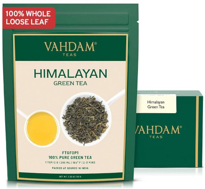 Vahdam Himalayan Unflavoured Green Tea Box(100 g)