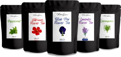 MITHILA ESSENCE COMBO PACK | Wellness pack |Flower Tea 100gm(20gm each)| Hibiscus Herbal Tea Pouch(5 x 20 g)