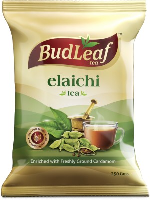 BudLeaf Elaichi Hand Picked Natural Black Tea (Pack Of 2, 250 gm each) Cardamom Black Tea Pouch(2 x 250 g)