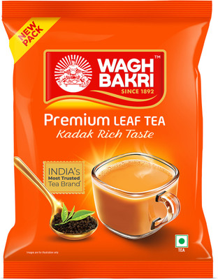 Waghbakri Wagh Bakri Premium Assam Leaf Tea Bold, Aromatic Kadak Chai Tea Pouch(500 g)