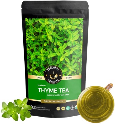 TEACURRY Himalayan Thyme Tea - 100 Gms Loose Tea | Helps in Blood Pressure, Coughing & Immunity Assorted Herbal Tea Pouch(100 g)