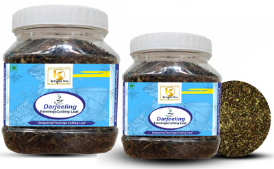 Keegan Tea Pure Darjeeling Fannings Cutting Leaf 250gm Jar Combo Pack Of 2 ( Darjeeling Blended Cutting Leaf)| 200 cups Black Tea Plastic Bottle(2 x 250 ml)
