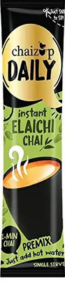 chaizup Daily1 Min Cardamom Chai - Instant Premix Tea - 30 Single Serves Sachet Tea Pouch(30 Sachets)