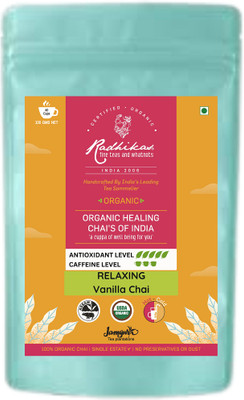 Radhikas Fine Teas and Whatnots RELAXING Vanilla Chai Vanilla Black Tea Box(100 g)