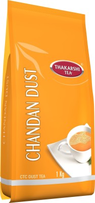 Thakarshi tea Chandan Tea Dust | Premium Assam CTC Dust Tea | Garden Fresh Unflavoured Black Tea Pouch(1000 g)