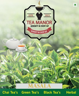 TEA MANOR MASALA TEA|ASSAM & NILGIRI|BLACK TEA|100gms Orange Black Tea Box(100 g)