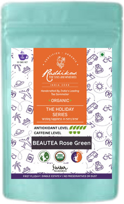 Radhikas Fine Teas and Whatnots BEAUTEA Green Rose Rose Tea Blend Vacuum Pack(50)