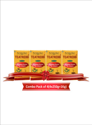 TEATREBB Ctc Tea Premium Blend Of Assam Siliguri And Darjeeling 250 Gm Pack Of 3 Tea Tetrapack(3 x 83.33 g)