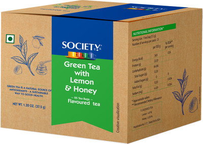 Society Lemon & Honey Green Tea Bags Box(37.5 g)