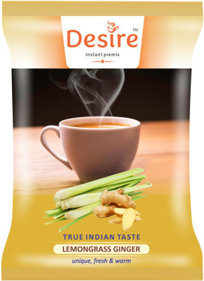 Desire Lemon Grass Ginger tea instant premix for manual and vending machine usage Lemon Grass Tea Pouch(1000 g)
