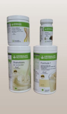 Herbalife Nutrition F1 SHAKE VANILLA PP200GM $ MATE TULSI Herbal Tea Plastic Bottle(4 x 250 g)