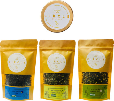 The Circle Of Aroma Combo Of Blue Pea,Lemongrass,Chamomile| Immunity Booster | High Antioxidants Green Tea Pouch(3 x 50 g)