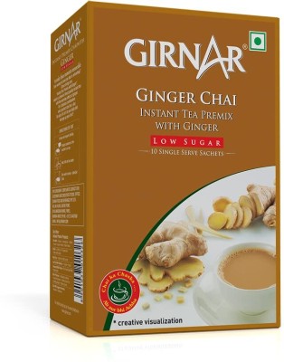 Girnar Premix Low Sugar Ginger 10TB P2 Instant Tea Box(2 x 10 Sachets)