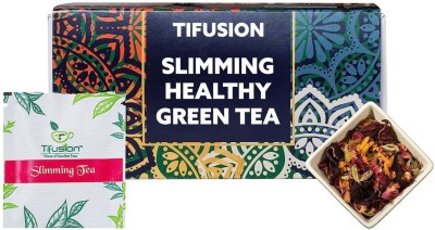 Tifusion Slimming Healthy Green Tea 20 Tea Bag Box | Wellness | Slim Tea For Weight Loss | Detox Tea For Weight Loss Lemon Green Tea Box(20 Bags)