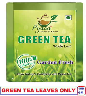 Pyasa GREEN TEA FROM ASSAM | NATURL & PURE , BEST THERAPY FOR YOUR HEALTH Herbs Green Tea Pouch(2 x 100 g)