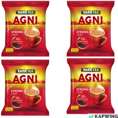 Tata TATA_AGNI_LEAF_250GM Black Tea Pouch(4 Bags)