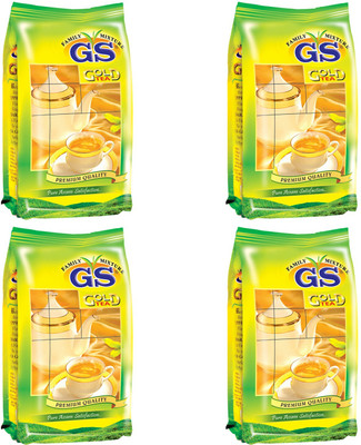GS Tea GOLD F/M 250 GM (Pack of 4) Tea Pouch(4 x 0.25 kg)