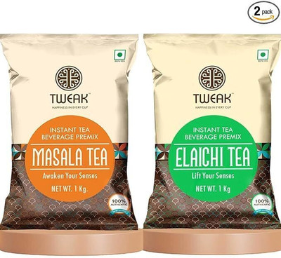 Tweak Instant Masala Premix & Elaichi Premix 1kg Each | Combo Pack Instant Tea Pouch(2 x 1 kg)