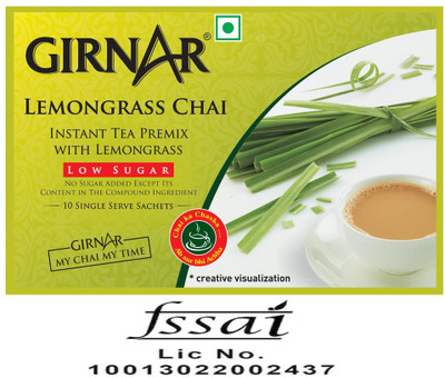 Girnar Premix Lemongrass 10TB P3 Instant Tea Box(3 x 10 Sachets)
