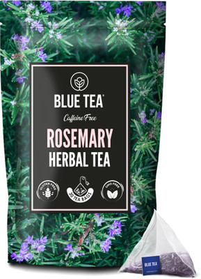 BLUE TEA Rosemary Herbal Tea || 30 Premium Tea Bags || WEIGHT MANAGEMENT TEAS || Herbs Herbal Tea Bags Pouch(30 Bags)