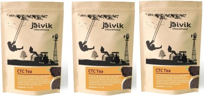 Jaivik Uttarakhand Whole Leaf Black,Refreshing, Leaves Black Tea Pouch(3 x 100 g)