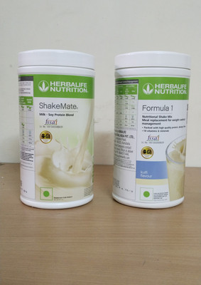 HERBALIFE KULFI SHAKE AND SHAKE MATE 1 KG WAIGHT LOS COMBO PRODUCT Herbal Tea Plastic Bottle(2 x 0.5 kg)
