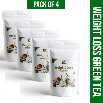 joy mints Natural Flavour For Feeling Refresh And For Weight Loss Assorted Green Tea Pouch(4 x 50 g)