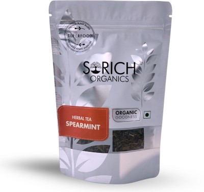 Sorich Organics Spearmint Tea for PCOS Unwanted Hair Whole Loose Leaf Pouch Herbal Herbal Tea Pouch(50 g)