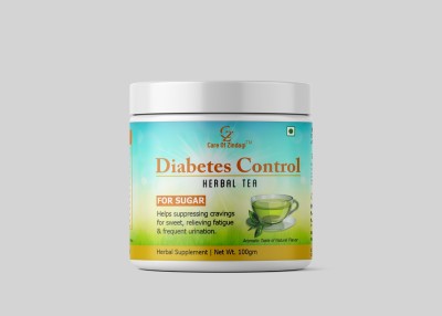 Care of Zindagi Diabetes Control Herbal Tea for Sugar Level Management Herbs Herbal Tea Box(100 g)