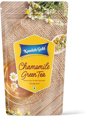 Kamlah gold Chamomile Green Tea – Herbal Green Tea Blend – 100g Pack of 1 Chamomile Green Tea Pouch(100 g)