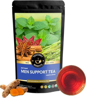 TEACURRY Men Support Tea (100g Pouch) - Helps with Man Strength and Wellness Assorted Herbal Tea Pouch(100 g)