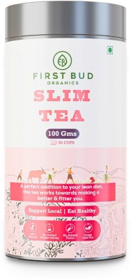 First Bud Organics Slim Garcinia Cambogia, Dry Ginger, Cinnamon, Coleus, and Lemongrass Green Tea Box(100 g)