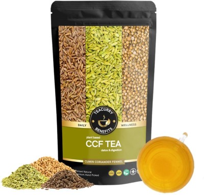 TEACURRY CCF Tea - 100 Gms Loose Tea | Cumin Coriander Fennel Tea | For Asthma and Digestive Health Spices Herbal Tea Pouch(100 g)