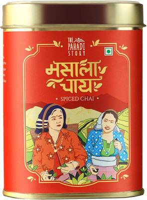 the pahadi story Masala Chai Ginger, Cardamom, Cinnamon Black Tea Tin(175 g)