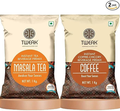 Tweak Instant Masala Premix & Coffee Premix 1kg Each | Combo Pack Instant Tea Pouch(2 x 1 kg)