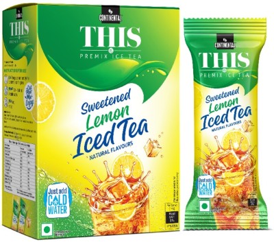 Continental THIS Instant Ice Tea Powder | Refreshing Natural Lemon Flavor | Source of Vitamin C | Lemon Iced Tea Box(150 g)